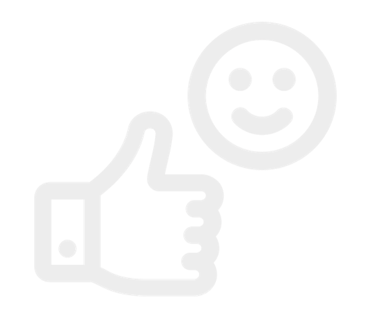 thumb's up icon with a happy face