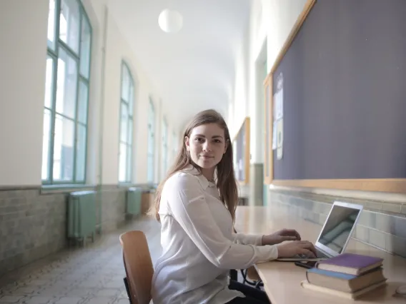 person using a laptop computer