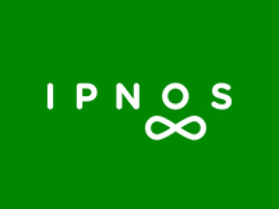 ipnos app logo green background with white text: ipnos